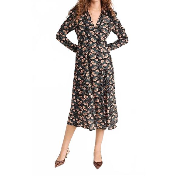 NEW BYTIMO autumn collar dress in autumn flowers - Picture 1 of 3